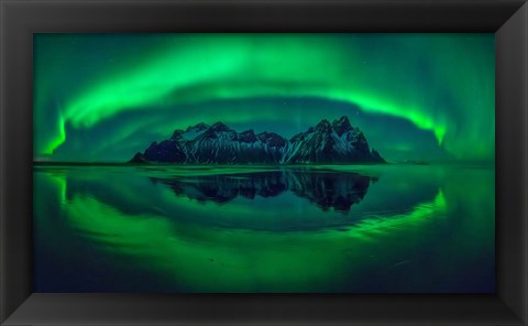 Framed Eye Of Stokksnes Print