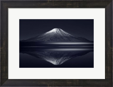 Framed Reflection Mt Fuji Print