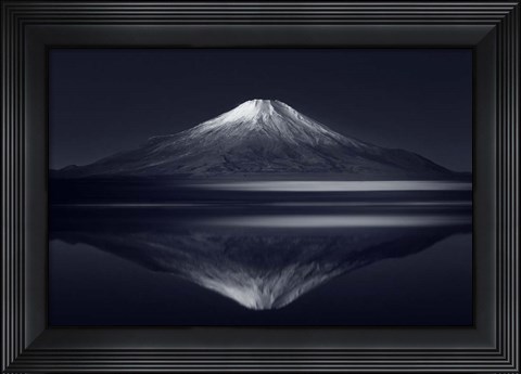 Framed Reflection Mt Fuji Print