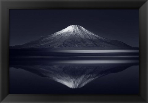 Framed Reflection Mt Fuji Print