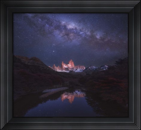 Framed Patagonia Autumn Night Print