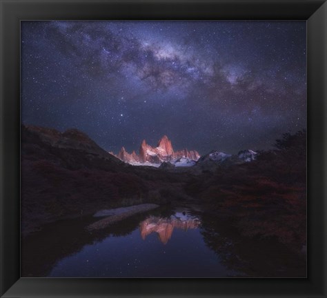 Framed Patagonia Autumn Night Print