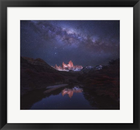 Framed Patagonia Autumn Night Print