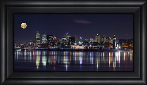 Framed Montreal Night Print