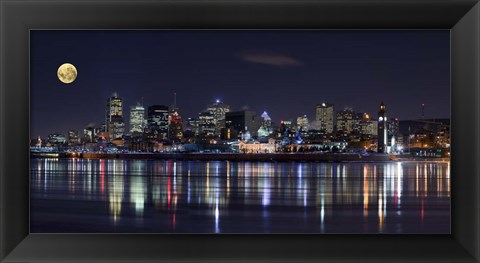 Framed Montreal Night Print