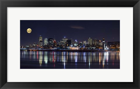 Framed Montreal Night Print