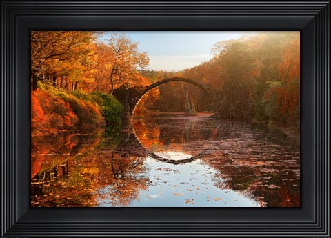 Framed Autumn Lake Print