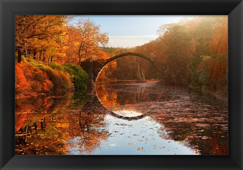 Framed Autumn Lake Print