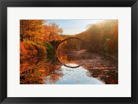 Framed Autumn Lake Print