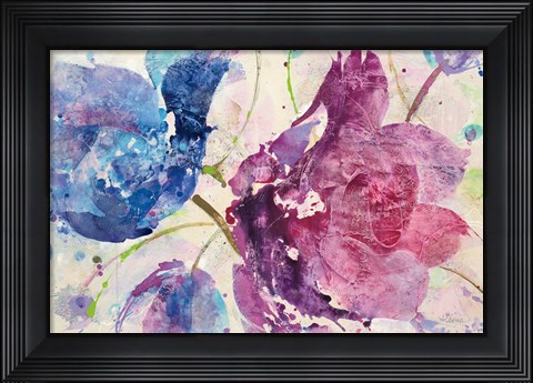 Framed Fireworks Abstract v2 Print