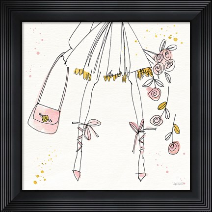 Framed Fashion Feet IV Print