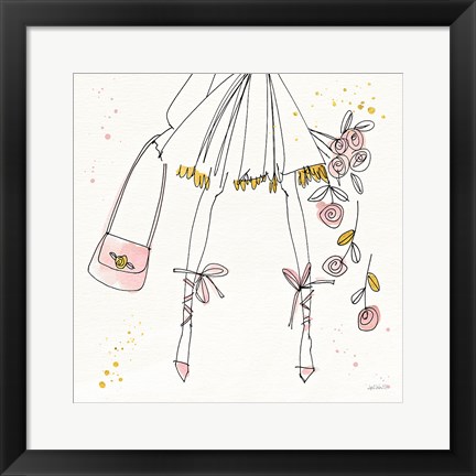 Framed Fashion Feet IV Print