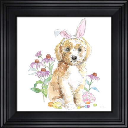 Framed Easter Pups IV Print