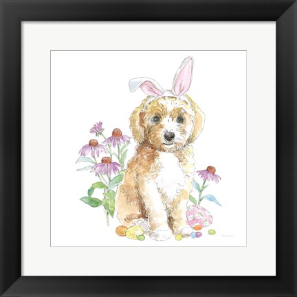 Framed Easter Pups IV Print