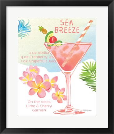 Framed Tropical Getaway IV Print