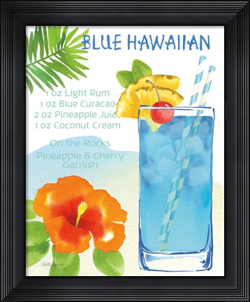 Framed Tropical Getaway I Print