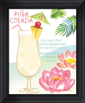Framed Tropical Getaway II Print