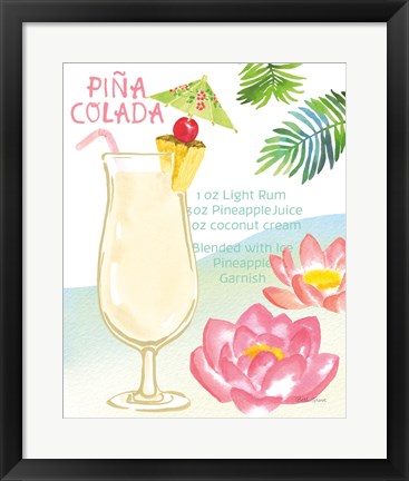 Framed Tropical Getaway II Print