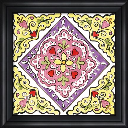 Framed Sunny Bouquets VI Print