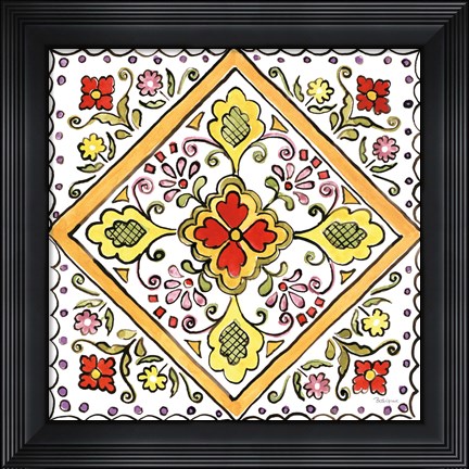 Framed Sunny Bouquets V Print