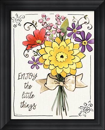 Framed Sunny Bouquets IV Print