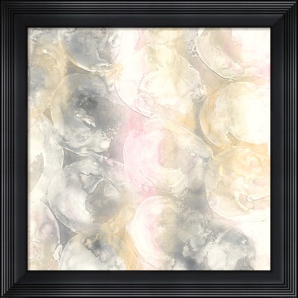 Framed Blush Circles II Print