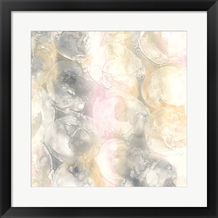 Framed Blush Circles II Print