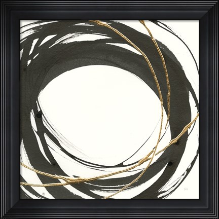 Framed Gilded Enso III Print