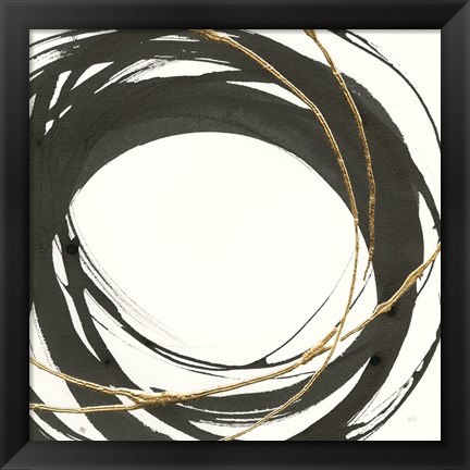 Framed Gilded Enso III Print