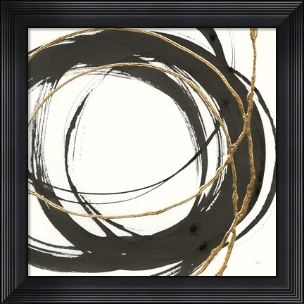 Framed Gilded Enso II Print