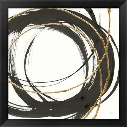 Framed Gilded Enso II Print