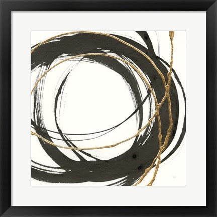 Framed Gilded Enso II Print