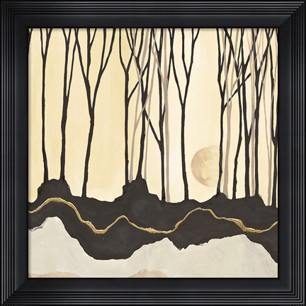 Framed Silhouette V Print