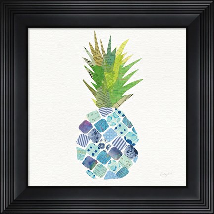 Framed Tropical Fun Pineapple II Print