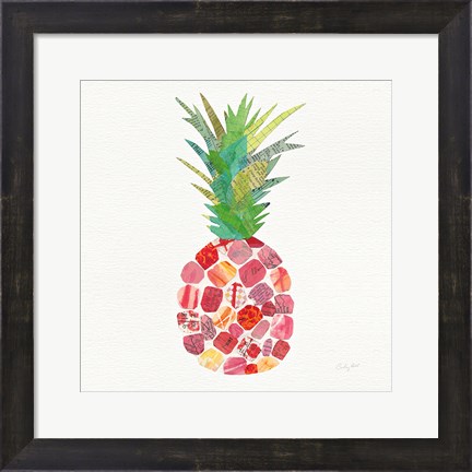 Framed Tropical Fun Pineapple I Print
