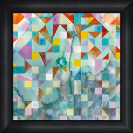 Framed Modern Patchwork Print