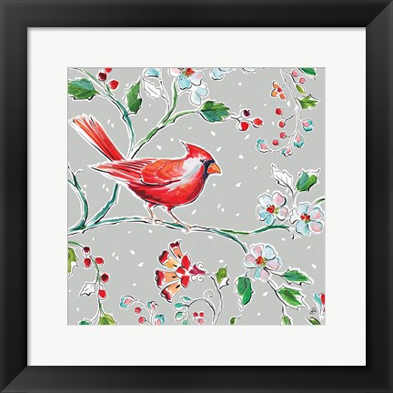 Framed Holiday Wings III Print