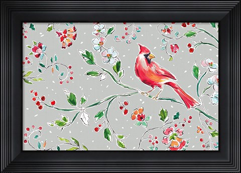 Framed Holiday Wings II Print