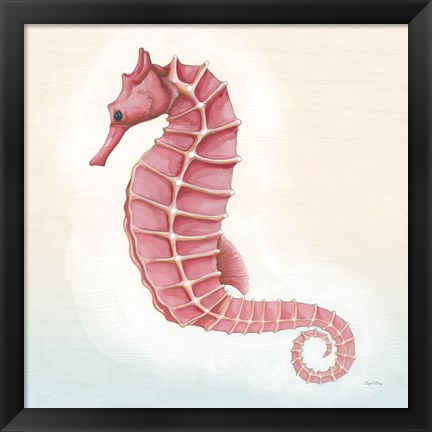 Framed Boardwalk Seahorse Print