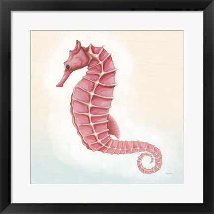 Framed Boardwalk Seahorse Print