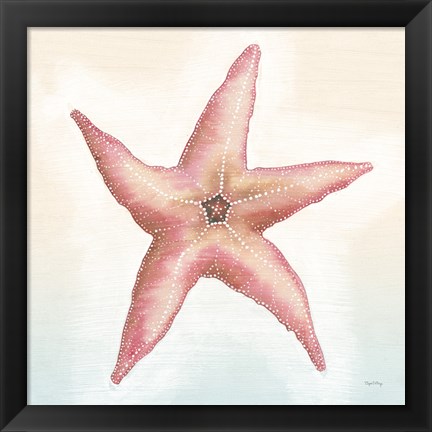 Framed Boardwalk Starfish Print