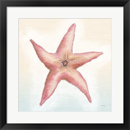 Framed Boardwalk Starfish Print