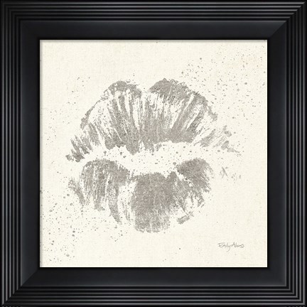 Framed Shoe Fetish Quotes VIII Light Silver Print