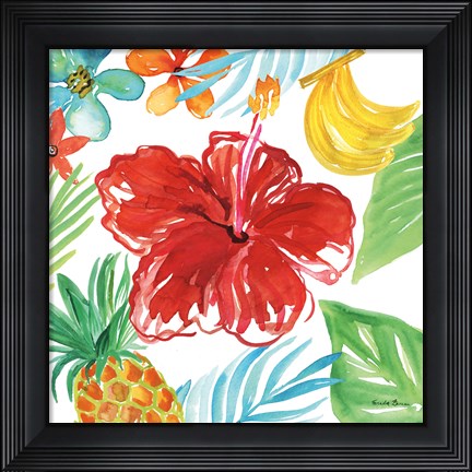 Framed Tropicana V Print