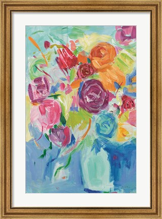 Framed Matisse Florals Pastel Crop Print