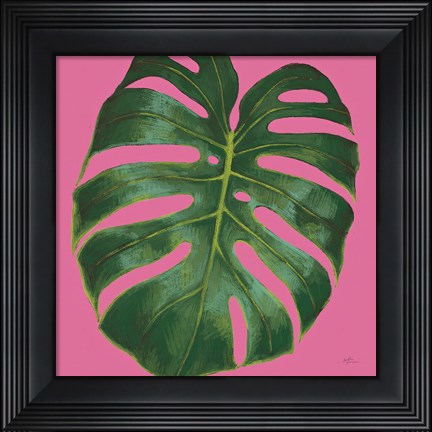 Framed Welcome to Paradise XIII on Pink Print