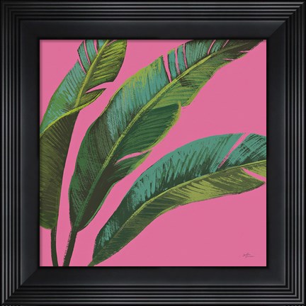 Framed Welcome to Paradise XI on Pink Print
