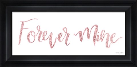 Framed Sweet Baby Girl V Pink Print