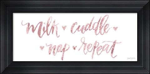 Framed Sweet Baby Girl III Pink Print