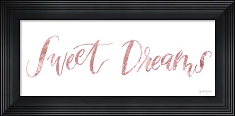 Framed Sweet Baby Girl II Pink Print